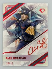 2025 Topps Diamond Icons Alex Bregman White Polychromatink Auto /15 SSP Astros