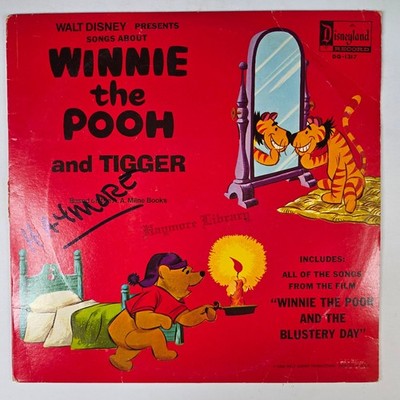 Walt Disney Songs About Winnie the Pooh & Tigger 12'' Record 1968 Disneyland