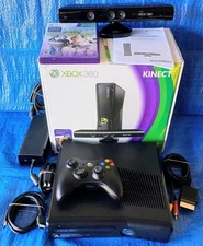 Xbox 360 Kinect Game Console Bundle Controller 4GB In Box CIB Complete- Tested