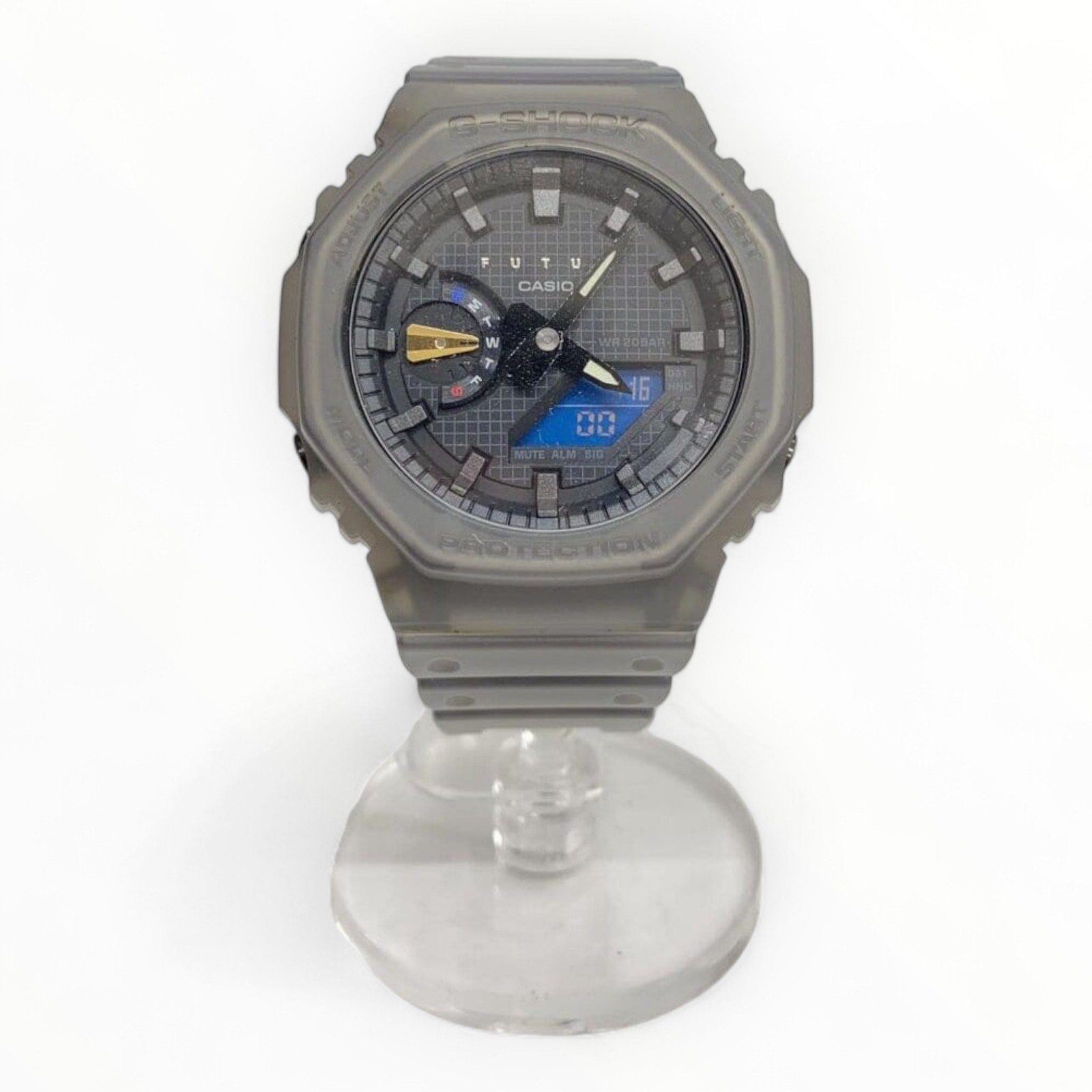 CASIO Ana-Digi Quartz Watch for Men Black Gray 1.57