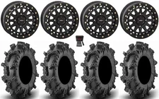 System 3 SB-6 15" Wheels Black (5+2) 32" Terminator Max Tires RZR Turbo S / RS1
