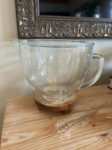 Glass Mixing Bowl 5 QT for KitchenAid 4.5 and 5 Quart Tilt-Head Stand Mixers