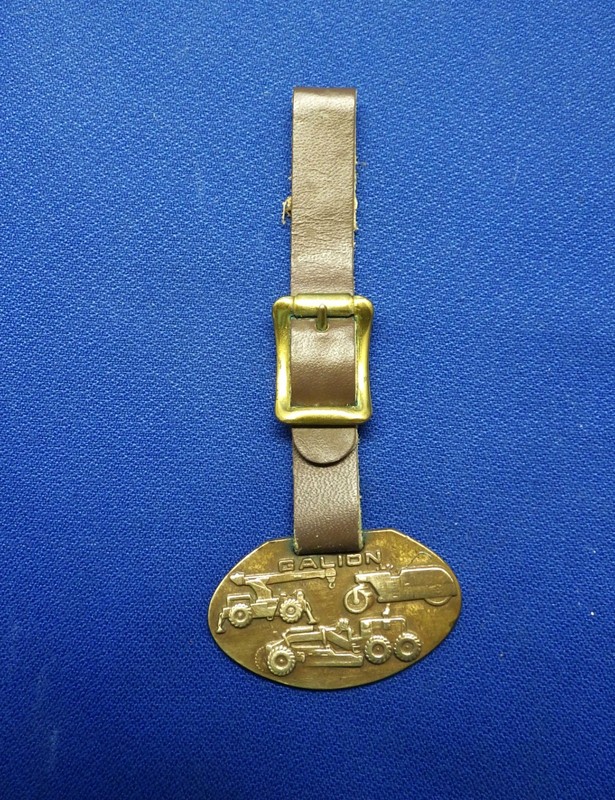 Vintage 1950’s Promo Bronze Watch Fob Galion Iron Works & Mfg Co Ohio 
