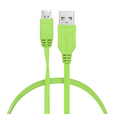 Super Speed USB 2.0 Type A to Micro-B Cable in Flat/Round Design 3Ft for Samsung