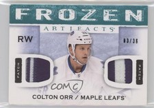 2014-15 Upper Deck Artifacts Frozen Green Patch/Patch /36 Colton Orr Patch 0bz