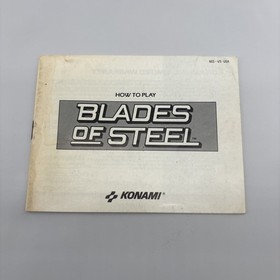 Blades of Steel  Manual | Nintendo NES | Blades of Steel Instruction Booklet