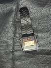 VINTAGE 80s SEIKO ALBA PLAYBOY DIGITAL WATCH Y749-4000 MEN`S SPORT GOLD BLACK