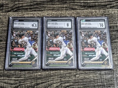 4 Card Lot Henry Davis 2023 Topps Now Call Up Rookie CSG 10 CSG 9 & Two CSG 9.5 