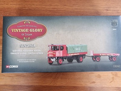 Corgi 80007 Vintage Glory Sentinel Plattformwagen mit Ladung und Anhänger OVP