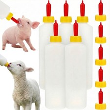 400ml Lamb Feeding Bottle, 1 Set Baby Goat Bottles with Nipples, Farm Feeding...