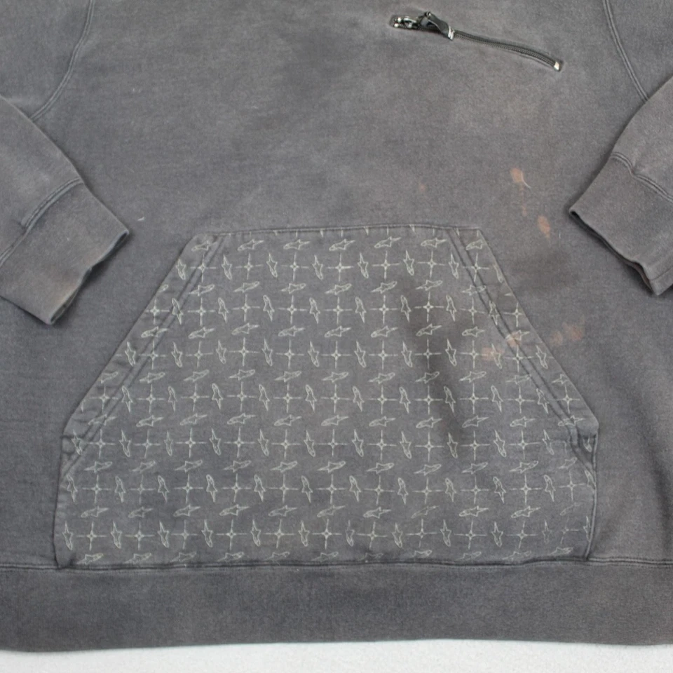 Alpinestars Hoodie Mens Large Graphic Pullover Streetwear Skater Pocket Pullover - Image 3 of 4