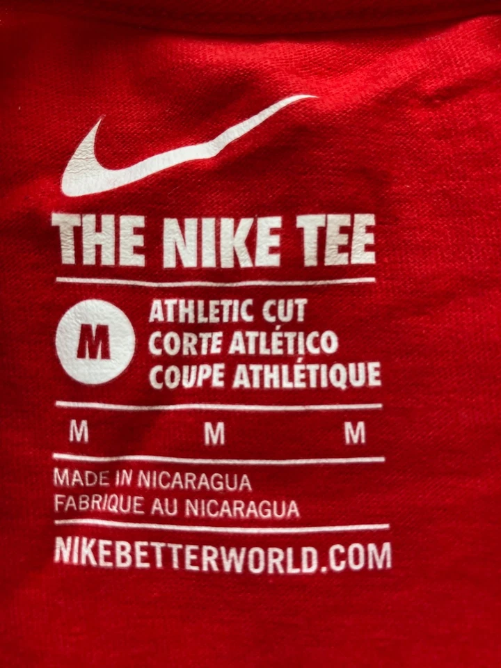 Nike Roger Federer Foundation RF Logo Tennis T-Shirt M Red RFF10TSRD2 Rare - Image 3 of 4