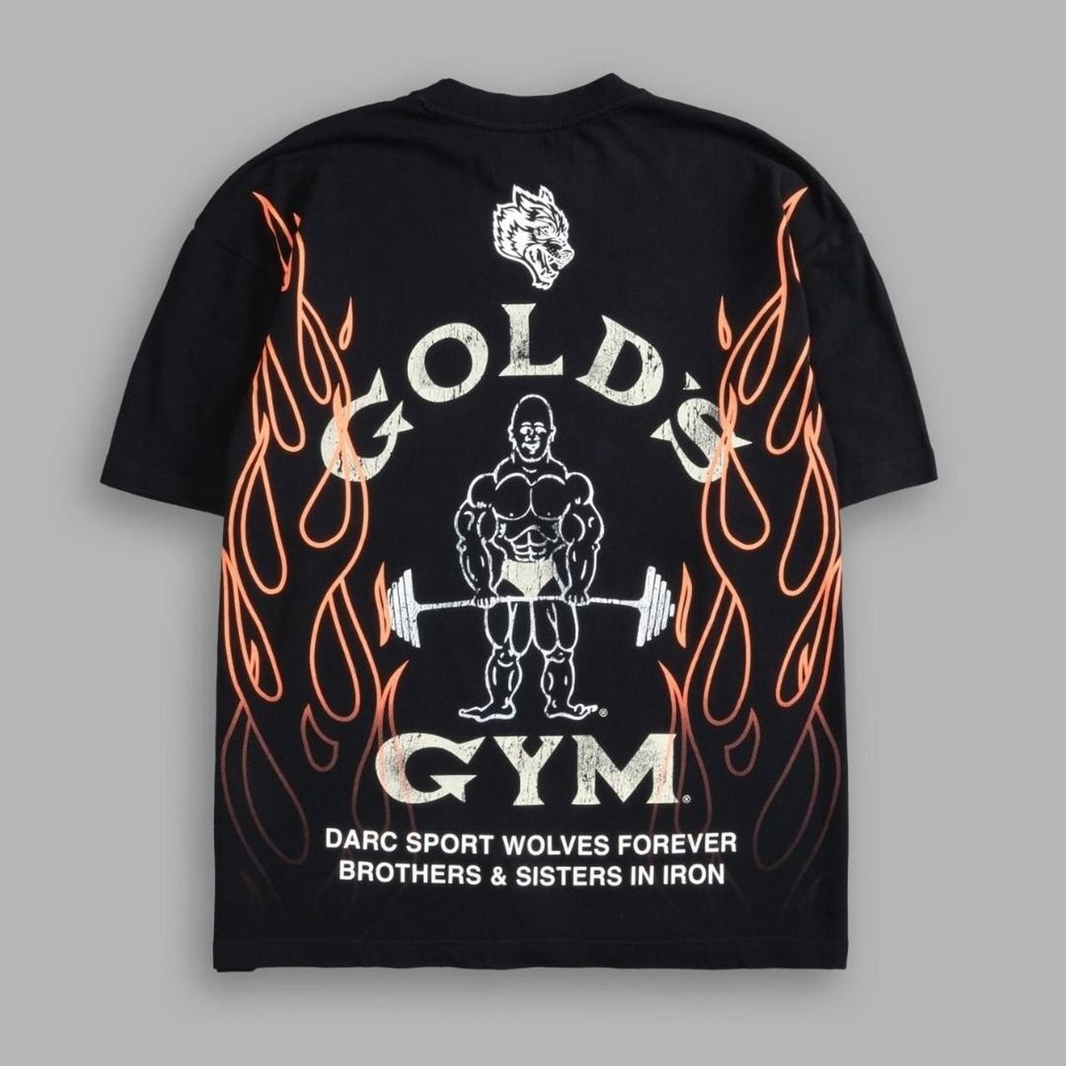 New! Darc Sport Golds Gym tee. On Fire black. Size Medium. Just
