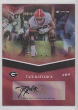 2024 University of Georgia Bulldogs Collection Tate Ratledge #TCS-78 Auto 1by6