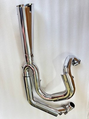 Full Black 2-Into-1 Exhaust Harley Davidson VRSCA 2002-2006