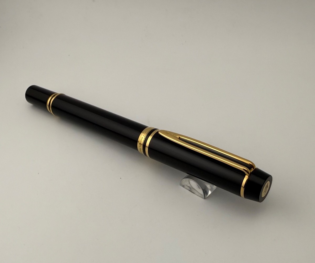 Waterman Le Man 100 Black 1883/1983 Fountain Pen 18K Gold Fine Nib