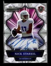2021 Wild Card Alumination NIL #ANBC-A Nick Starkel Autographs Silver Mirror