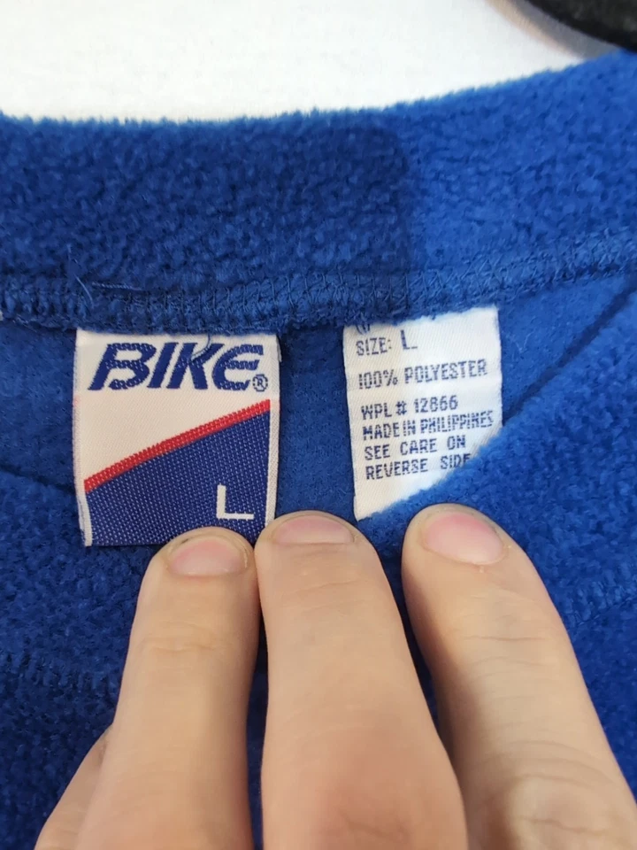 Велосипед негабаритный мужской размер L синий/черный флис производительность Activewear повседневный винтажный 90-х - Изображение 3 из 4