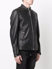 NEW Philipp Plein Biker Leather Jacket Sz XL ...