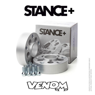 Stance+ 45mm PCD Hub Adapters Skoda Fabia Mk1 6Y 5x100 57.1 to 5x130 71.6 M14