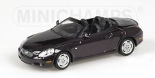 Minichamps 400166132 LEXUS SC430 CABRIOLET 2001 PURPLE METALLIC 1/43 Scale