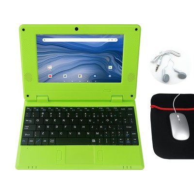 T&C Kids Portable 7''-inch Laptop Computer Powered by Linux-Android 12 O.S- Wi-Fi