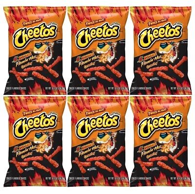 Cheetos Crunchy Cheese Flavored Snacks XXTRA Flamin' Hot Flavored 3 1/4 Oz