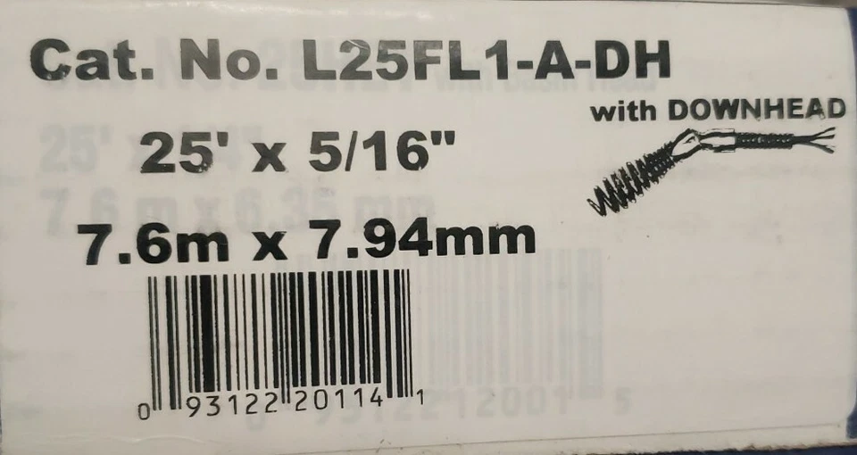 GENERAL FLEXICORE 25'x5/16" Flexicore Cable with DownHead - Image 3 of 3