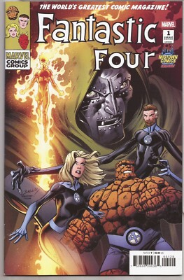 FANTASTIC FOUR #1   MIDTOWN COMICS EXCLUSIVE   MARK BAGLEY   DOCTOR DOOM APP