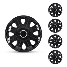 16 Set Of 4 Black Wheel Covers Rim Snap On Hub Caps Fit R16 Tire Steel Wheel 16 Set Of 4 Black Wheel Covers Rim Snap On Hub Caps Fit R16 Tire Steel Wheel