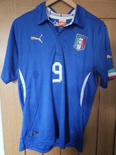 Italien Nationalmannschaft Fußballtrikot 2014 Heim Balotelli 9 Medium M