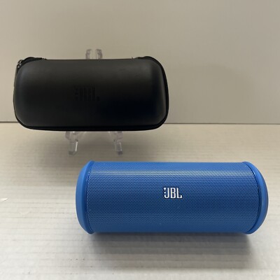JBL Flip Portable Bluetooth Wireless Speaker Blue W/ Case