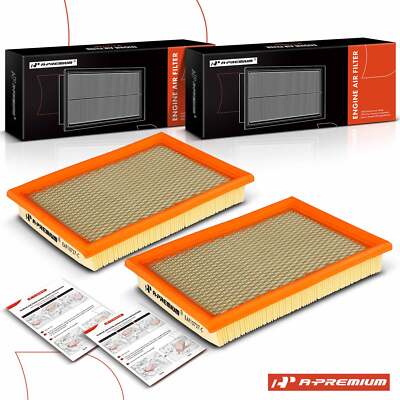 A-Premium 2x Engine Air Filter for Chrysler Concorde Dodge Intrepid 1998-2004
