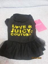 Juicy Couture Dog Pet Outfit Small Length 10" Girth 15" Too Cute 