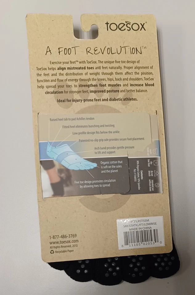 Calcetines puntera, agarre completo, tiro bajo, talla pequeña para ballet, yoga, pilates Foto 3 de 4