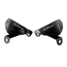 HMF Racing Front Head Light Block Off Plates Guards Black Yamaha YFZ450R