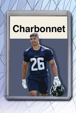 Zach Charbonnet Artist Signed Football Art Card 2/10