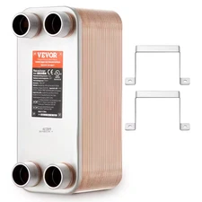 Heat Exchanger 5 In. X 12 In. 50 Plates Brazed Plate Heat Exchanger Copper/316L 