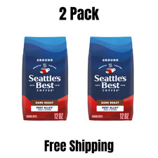 Seattle s Best Coffee, Post Alley, Dark Roast, Ground Coffee,12 oz, 2pk Fre Ship
