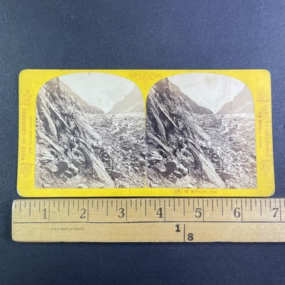 Chamonix France Stereoview Tarraz Freres Le Mauvais Pas 1870 Alps