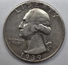 *SILVER* 1939-d  Washington Quarter -《Great Way To Buy Silver!!》