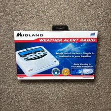 Midland WR120B Weather Alert Radio White Emergency NOAA S.A.M.E. Safety NWT
