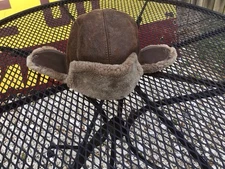 RICARDO BH GENUINE SHEEP SKIN AVIATOR STYLE HAT L61