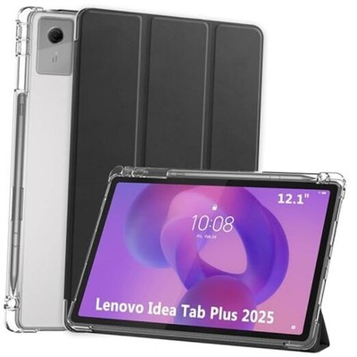 Smart Case for 2025 Lenovo Idea Tab Plus 12.1 Inch/Tab K12, Slim Light Clear