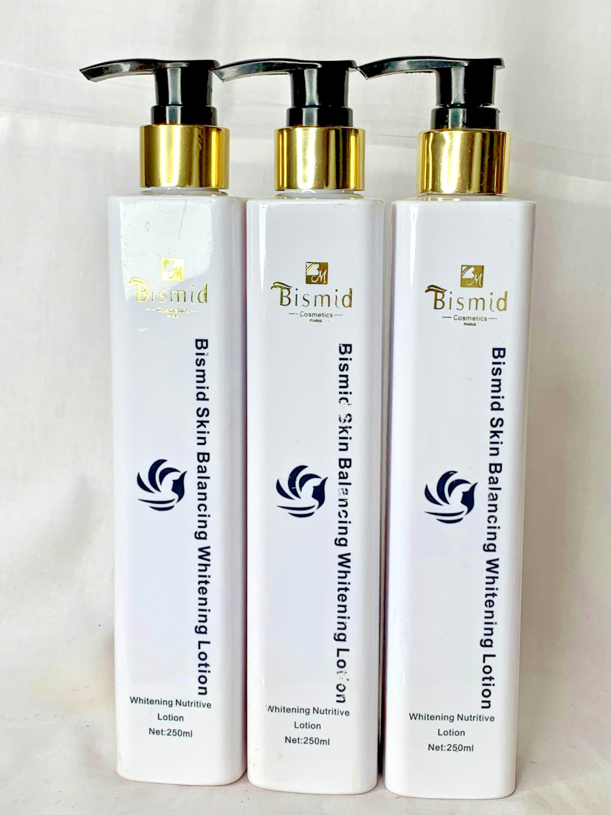 Lait du corps blanchissant Bismid anti-imperfection soin hydratant lot de 3