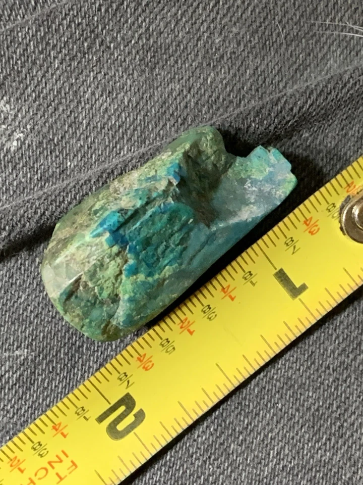 Cristal de crisócola de sílice y gema de tenorita raro de 8,1 gramos Foto 3 de 4