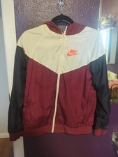 Nike Windbreaker Jacket, XL, Red, White And Black