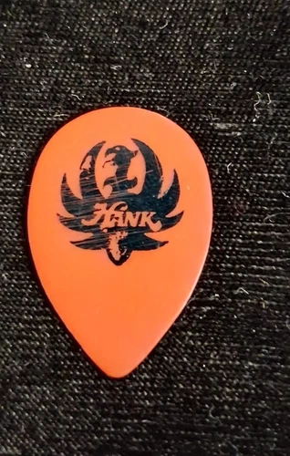 Hank Williams Jr. Guitar Pick Tear Drop Vintage Stage Concer Vintage vintage concert t-shirt, vintage, single stitch, B+ condition