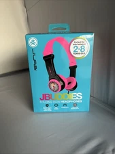 JLAB JBuddies Kids Folding On Ears Padded Volume Limiting Wired Headphones Pink