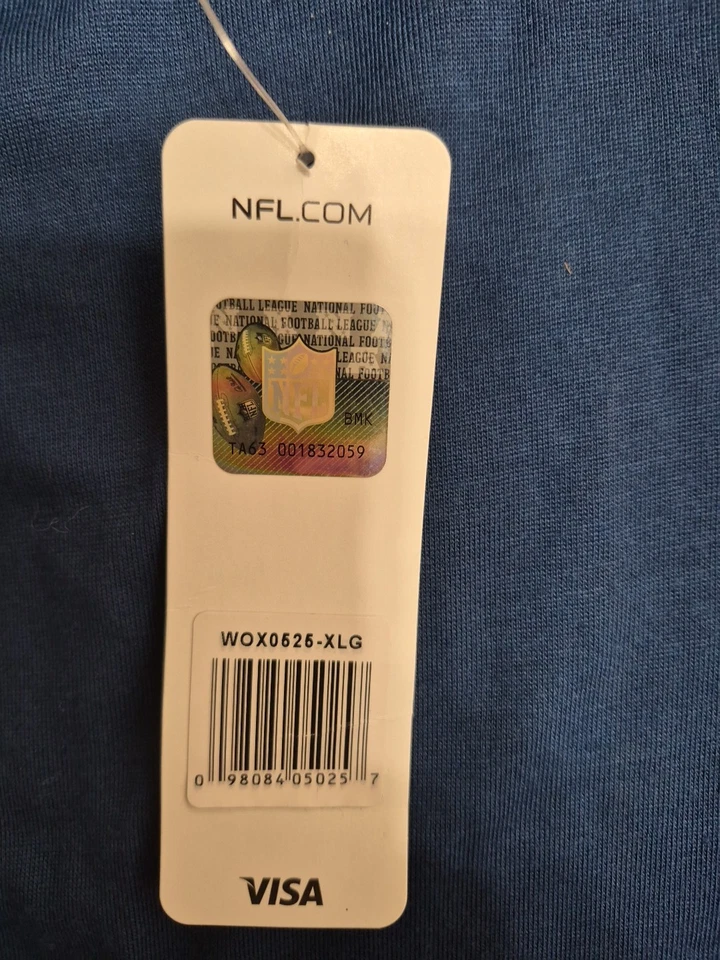 Logotipo tanque azul NFL Seattle Seahawks e gráficos de letras verdes brancas femininas tamanho XL - Imagem 4 de 4